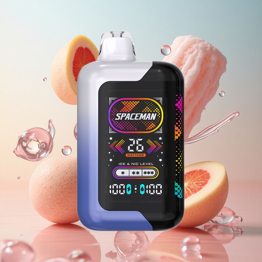 Frambuesa Azul Hielo SMOK SPACEMAN SP40000 Vape Desechable con Pantalla LED Ultra Grande de 228 y Batería Integrada de 1000mAh