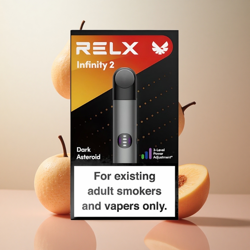 Gris RELX Infinity 2 Dispositivo de Vapeo con 19 ml de Capacidad y 600-650 Caladas