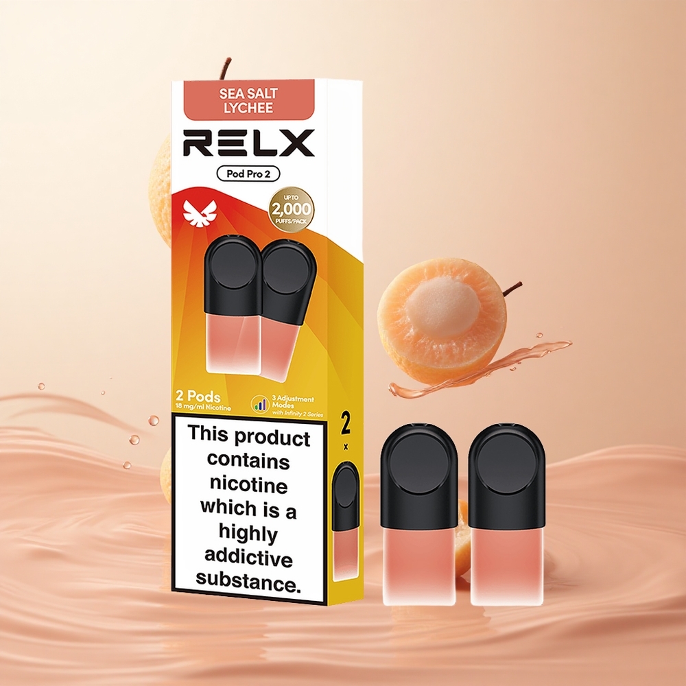 Licuado de Lichi RELX Pod Pro 2 Puertos Contenido de Nicotina 18