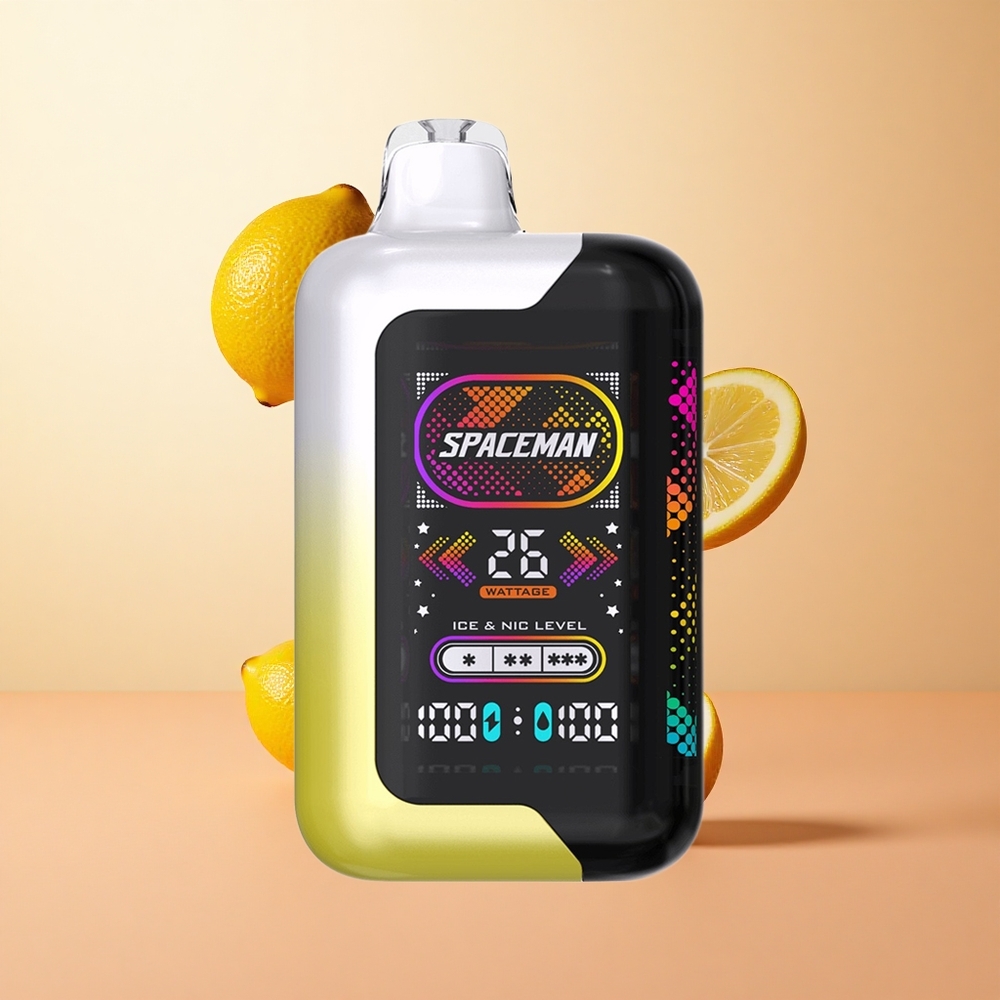 Limón Pop SMOK SPACEMAN SP40000 Vape Desechable con 20ml de Líquido y Pantalla LED Ultra Grande de 228
