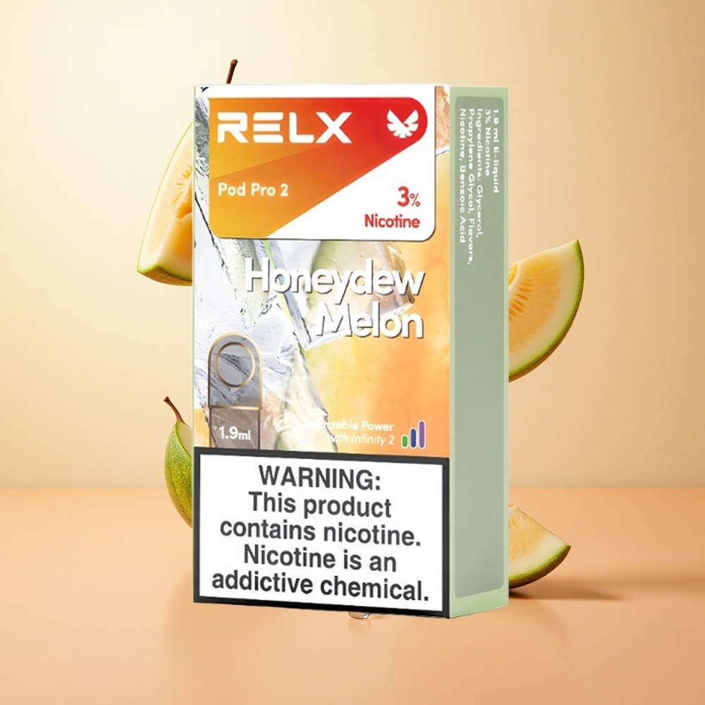 Melón Dulce RELX Pod Pro 2 Boca Única 3 Nicotina 600 Caladas 19ml Capacidad