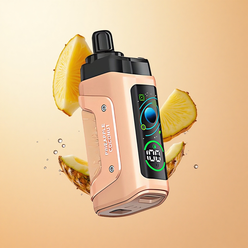 Piña Coco Razz Bar 45000 Caladas Vape Desechable con Bobina Mesh 10 Ohm y Flujo de Aire Ajustable