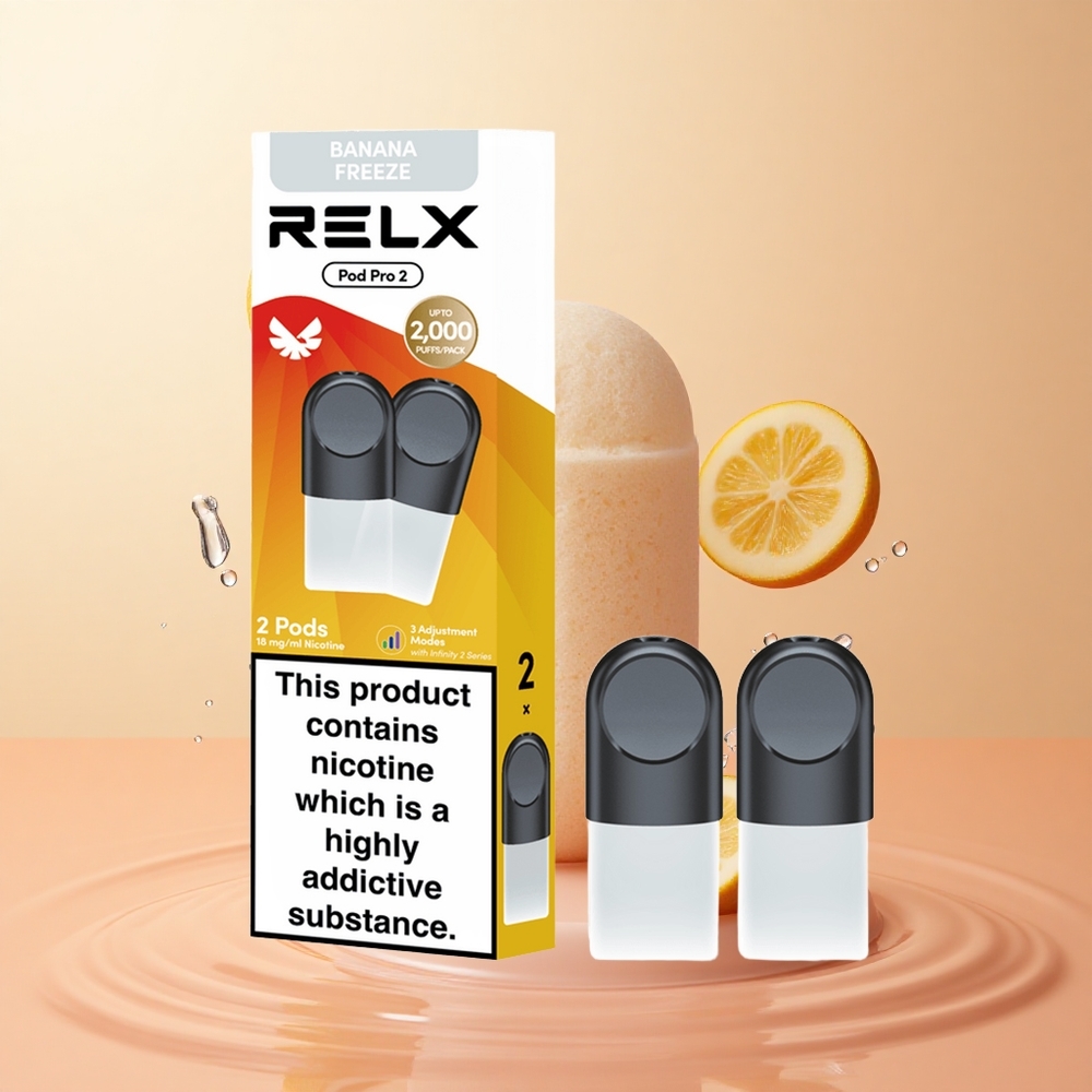 Postre-Plátano Congelado RELX Pod Pro 2 600 Caladas 18 Nicotina