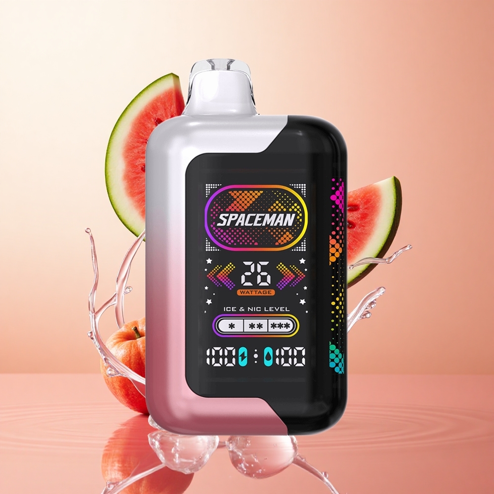 Sandía Helada SMOK SPACEMAN SP40000 Vape Desechable con 20ml de Líquido y Pantalla LED Ultra Grande de 228