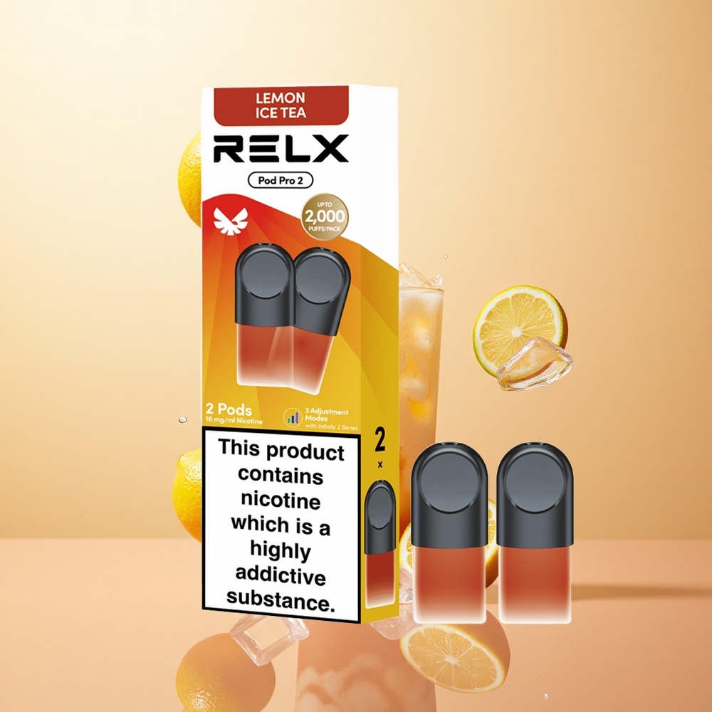 Té-Limón Helado RELX Pod Pro 2 con 18 de Nicotina y 600 Caladas