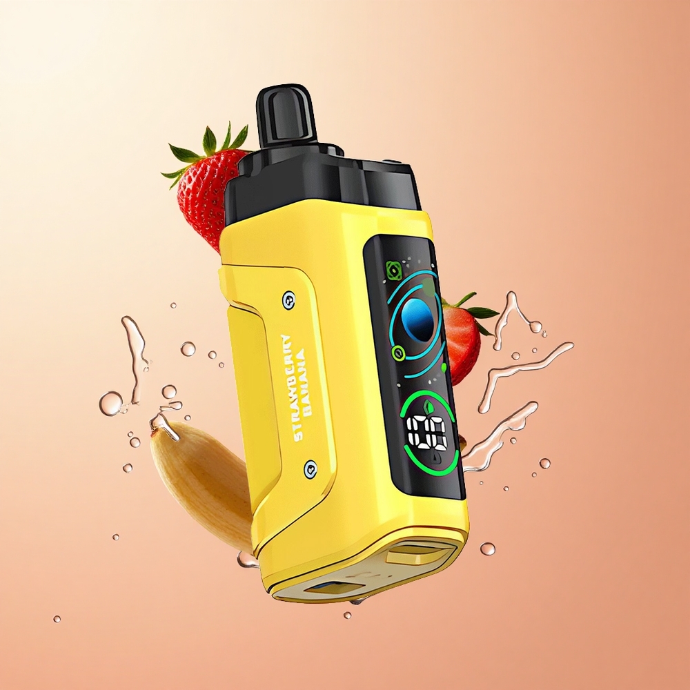 Fresa Plátano Razz Bar 45000 Caladas Vape Desechable con Bobina Mesh 1.0 Ohm