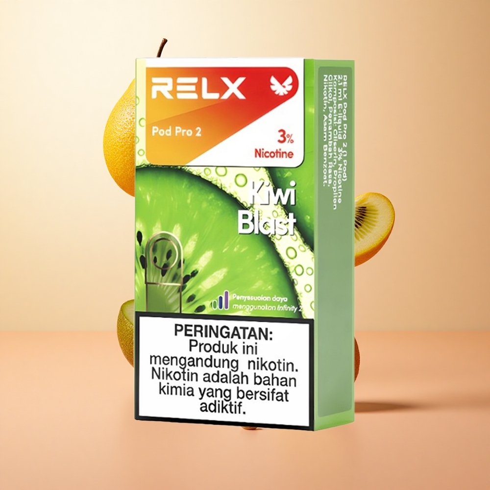 Kiwi Explosivo RELX Pod Pro 2 con 3% de Nicotina y 600 Caladas