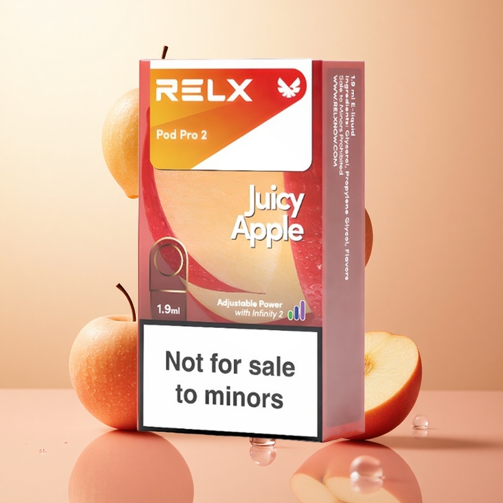 Manzana Jugosa RELX Pod Pro 2 Boca Única 0% Nicotina 1.9ml Capacidad