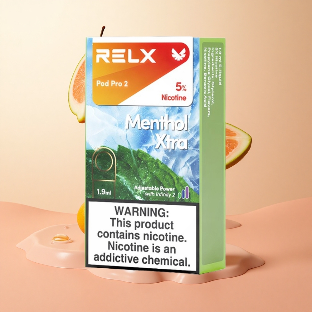 Mentolado RELX Pod Pro 2 Puertos Nicotina 5% 600 Caladas