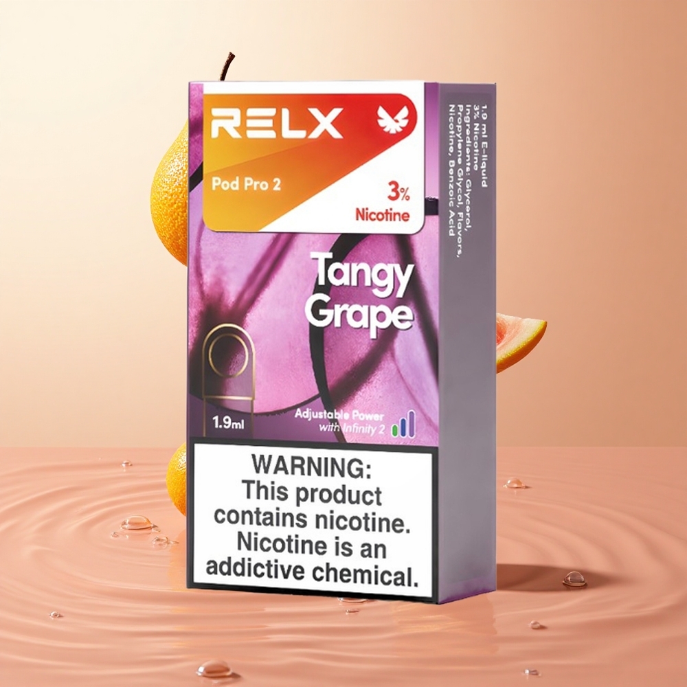 Uva Ácida RELX Pod Pro 2 Bocas Nicotina 3% 600 Caladas 1.9ml