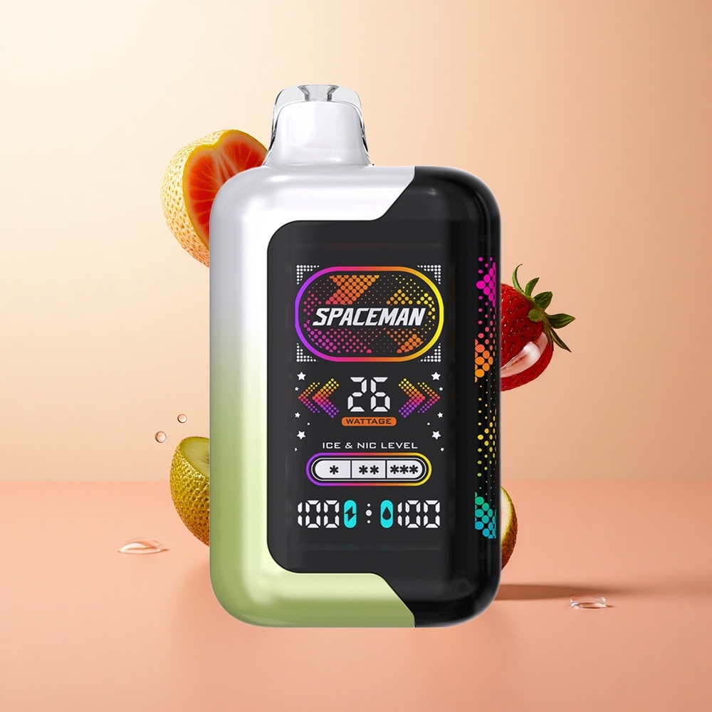 Fresa Kiwi SMOK SPACEMAN SP40000 Vape Desechable 20ml Pantalla LED Ultra Grande
