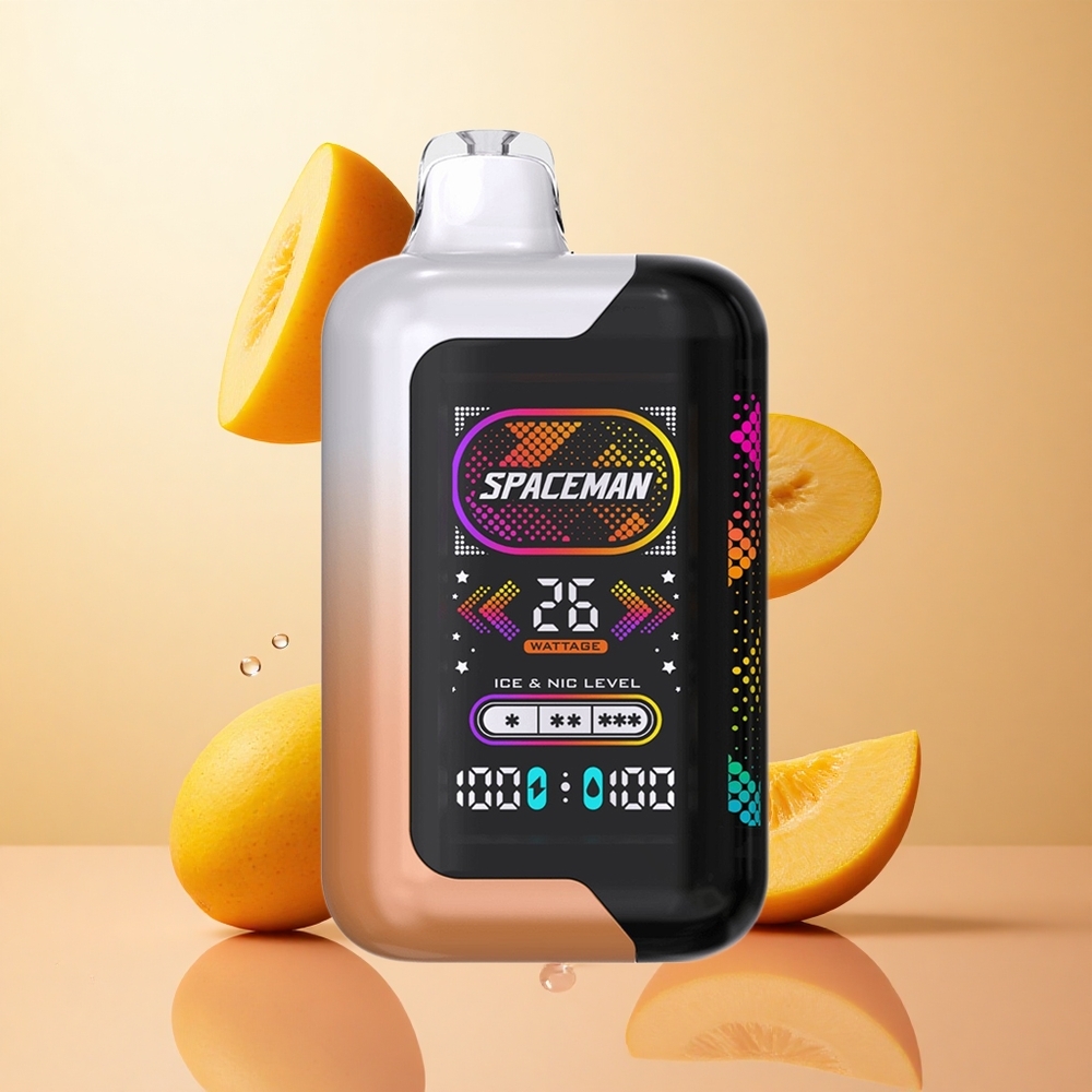 Mango Agrio Melón Miel SMOK SPACEMAN SP40000 Vape Desechable 20ml Pantalla LED Ultra Grande