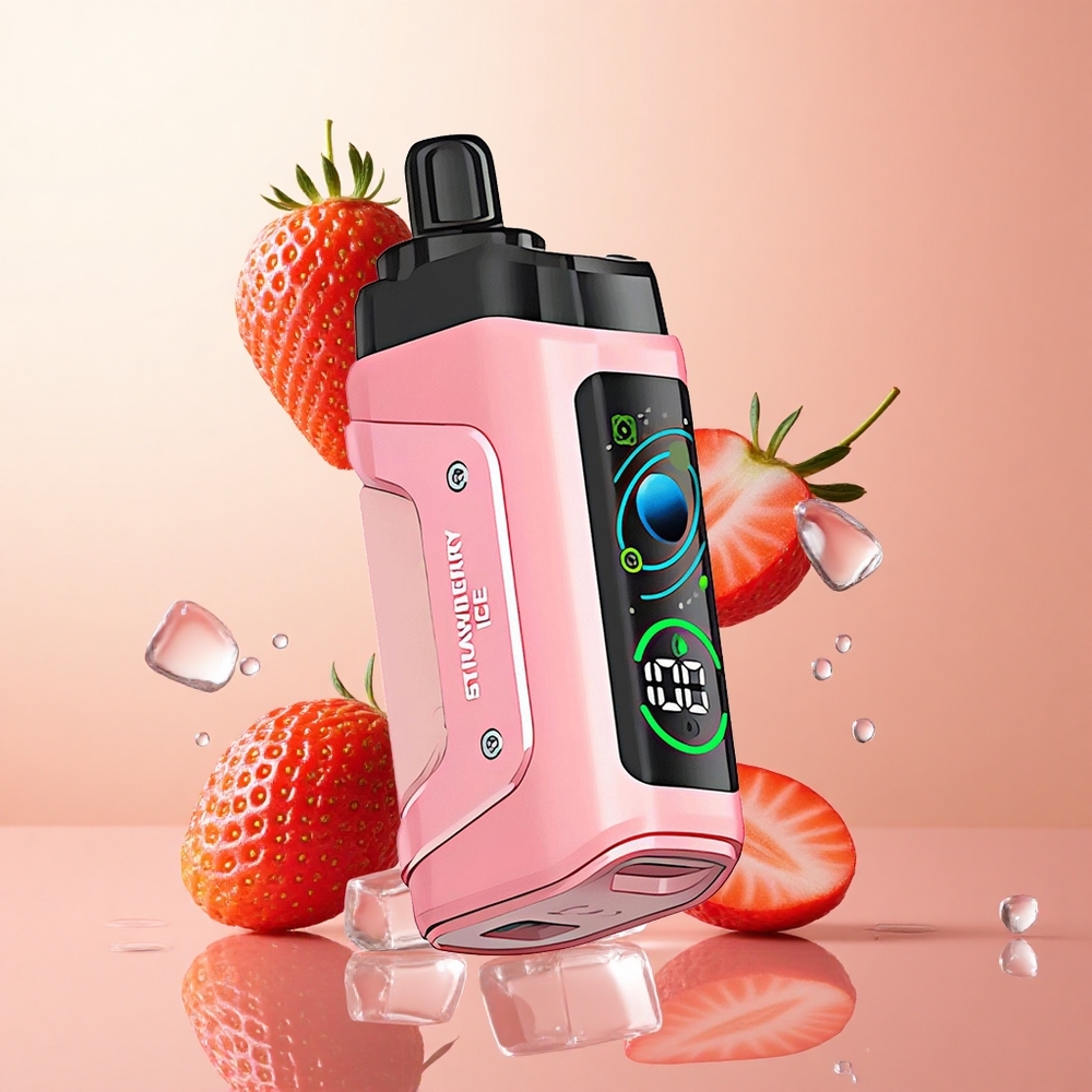 Fresa Hielo Razz Bar 45000 Caladas con Bobina Mesh 10 Ohm y Batería Recargable 650 Mah