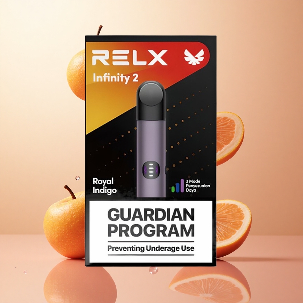 Índigo Real RELX Infinity 2 Dispositivo de Vapeo con 19 ml de Capacidad y 600-650 Caladas